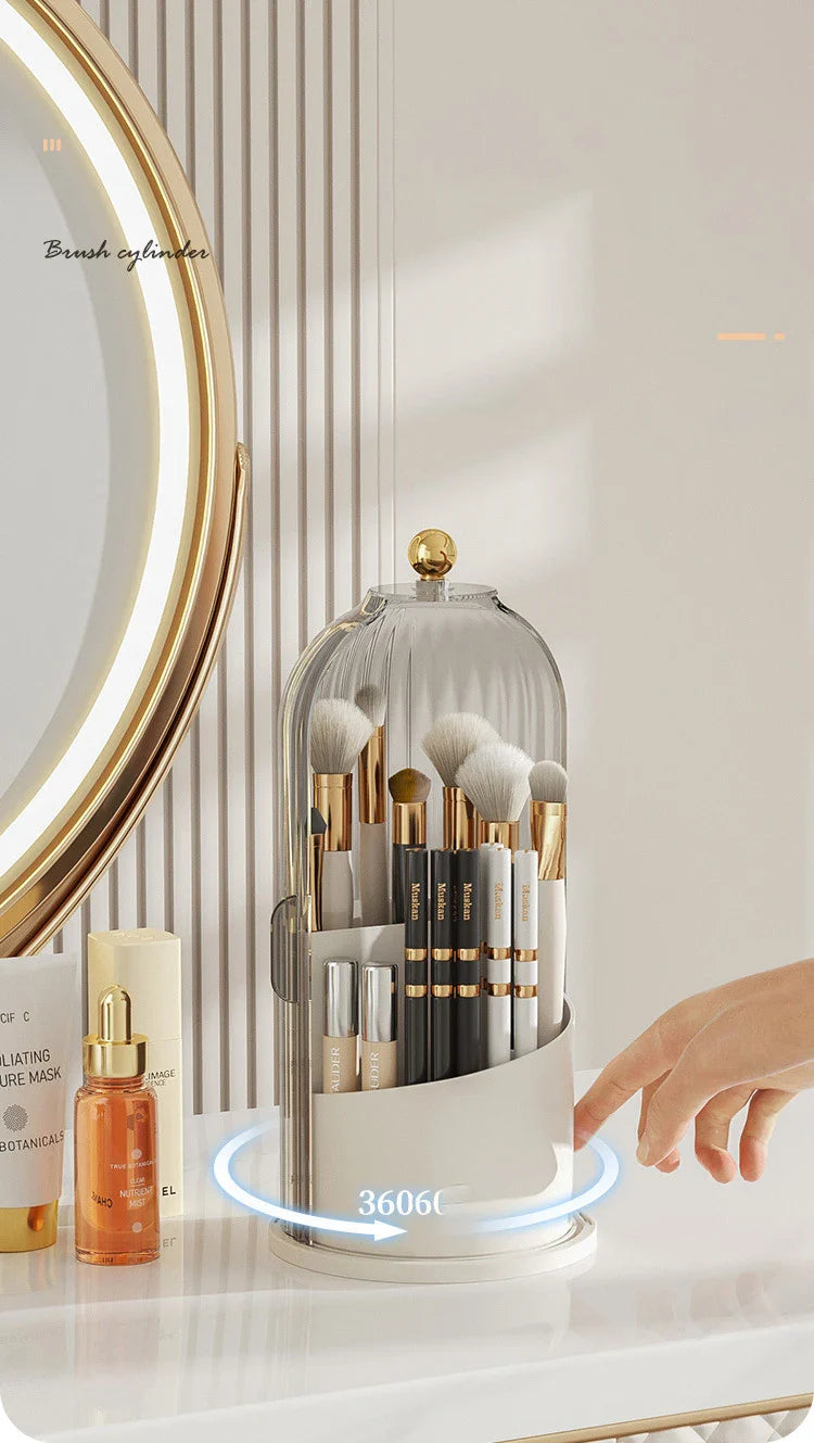✨ 360° Rotating Makeup Brush Holder ✨