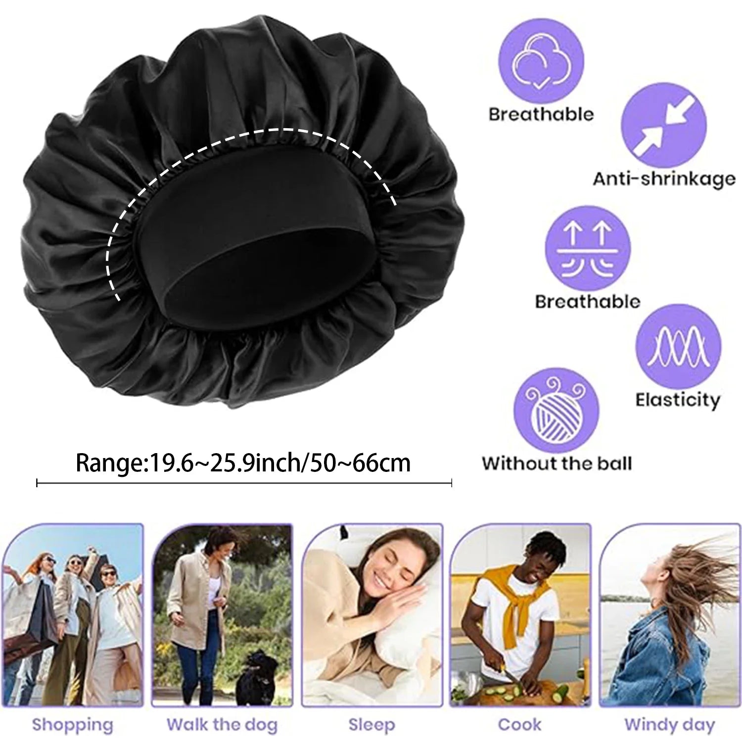 ✨ Satin Hair Bonnet – Beauty Sleep for Your Hair! ✨