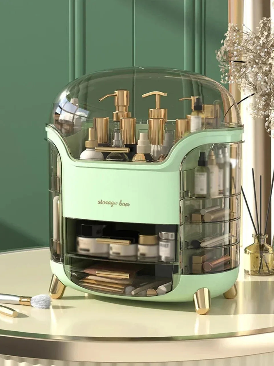 ✨ Transparent Desktop Makeup & Jewelry Organizer ✨