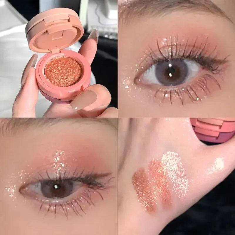 💖 Warna Cute Nude Glitter Eyeshadow Palette 💖