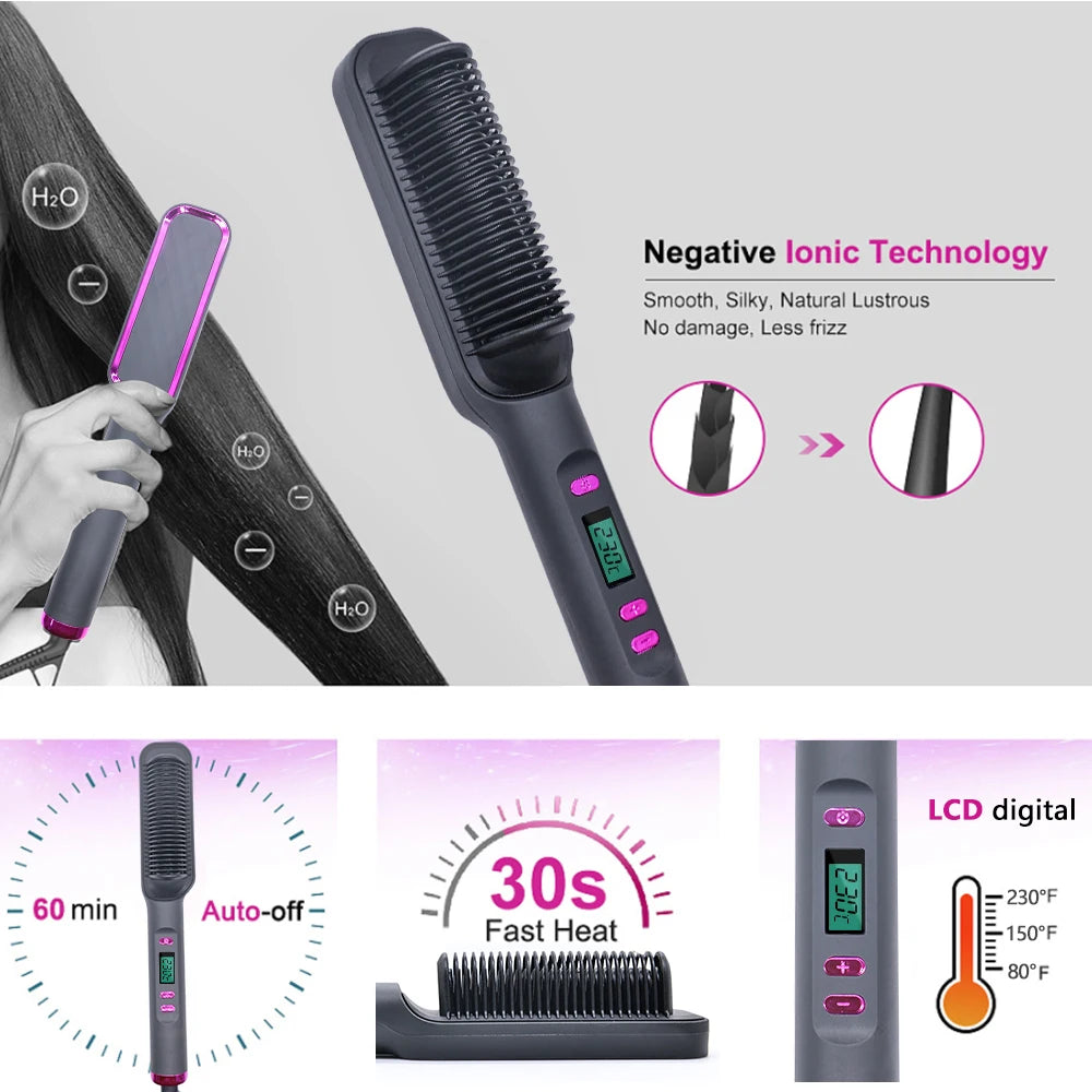 Electric Hot Comb Multifunctional