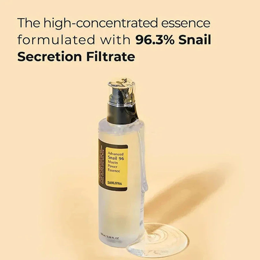 🐌 Snail Mucin 96% Essence – Anti-Aging & Brightening Facial Treatment 🐌